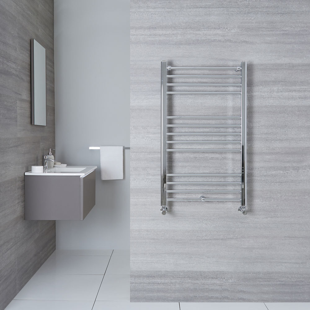 Eco Handdoekradiator Chroom 100cm x 60cm x 3cm 353 Watt