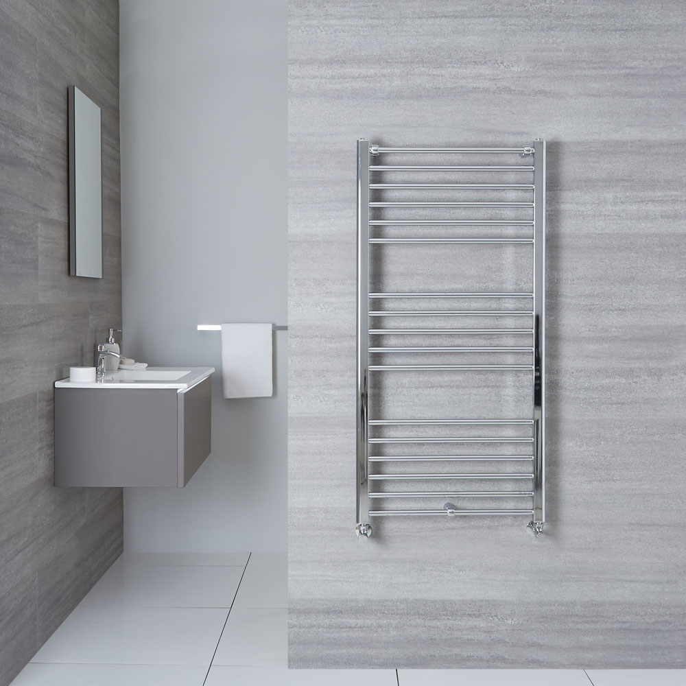Eco Handdoekradiator Chroom 120cm x 60cm x 3cm 430 Watt