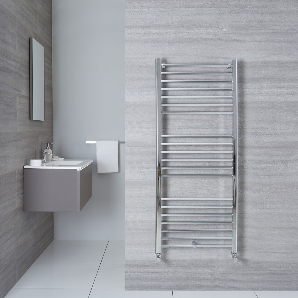 Eco Handdoekradiator Chroom 140cm x 60cm x 3cm 503 Watt