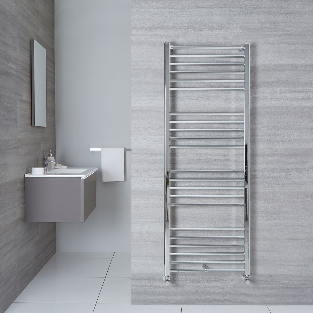 Eco Handdoekradiator Chroom 160cm x 60cm x 3cm 574 Watt