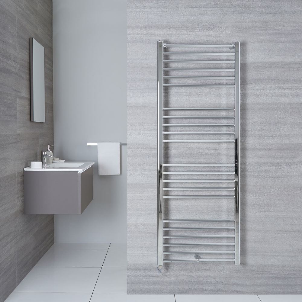 Handdoekradiator Elektrisch Chroom 160 x 60cm | Eco