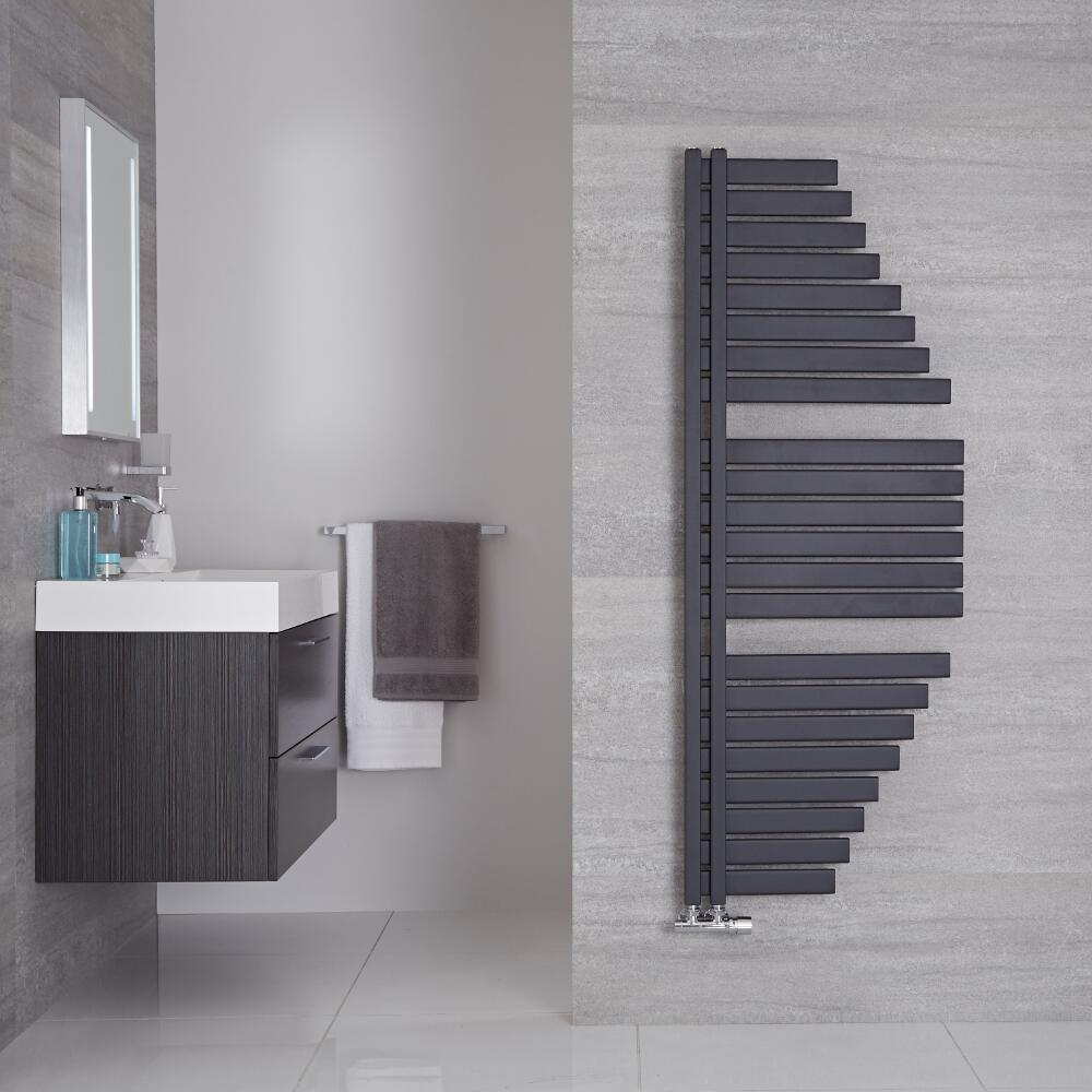 Spinnaker Designer Handdoekradiator Antraciet 146cm x 57,4cm 689Watt