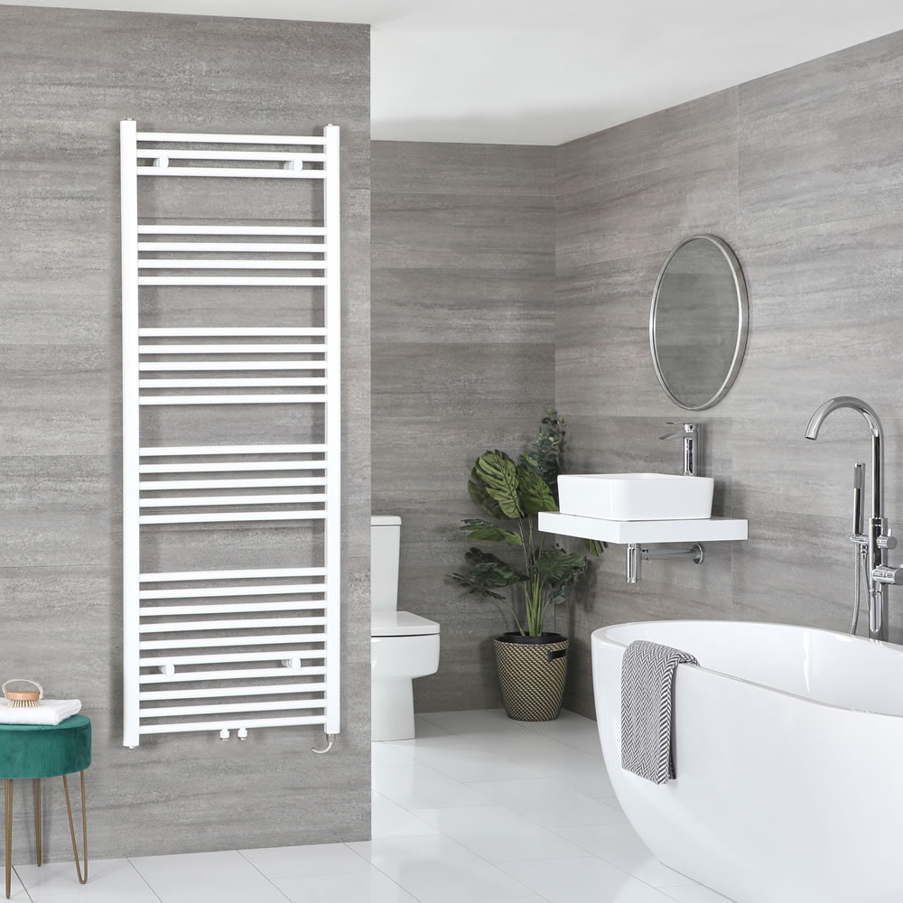Handdoekradiator Elektrisch Wit 160x60cm | Neva