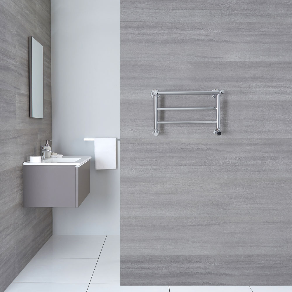 Pendle Handdoekradiator Chroom 29,4cm x 53,2cm x 30cm 165 Watt