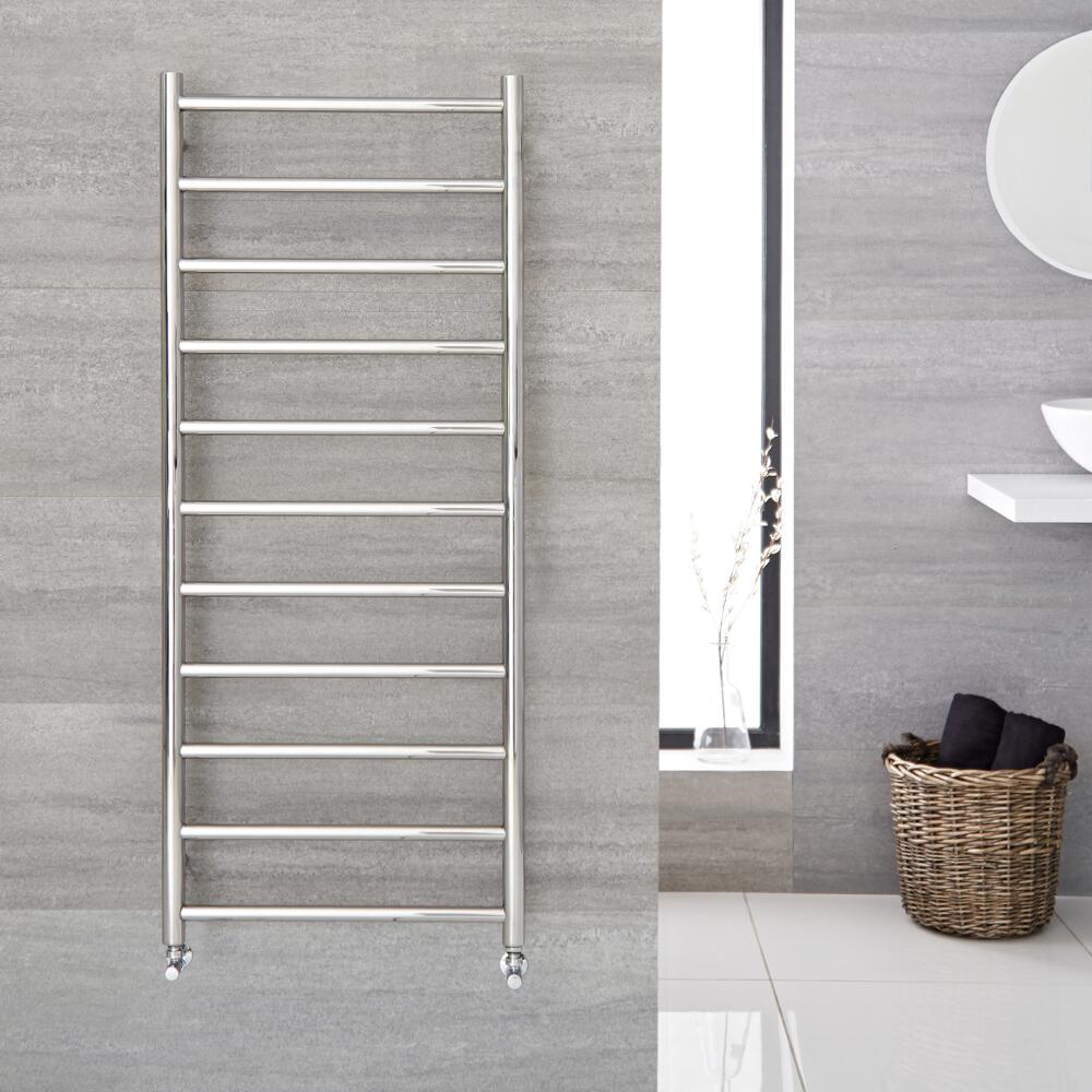 Quo Roestvrij Stalen Vlakke Handdoekradiator 50cm x 120cm 380Watt