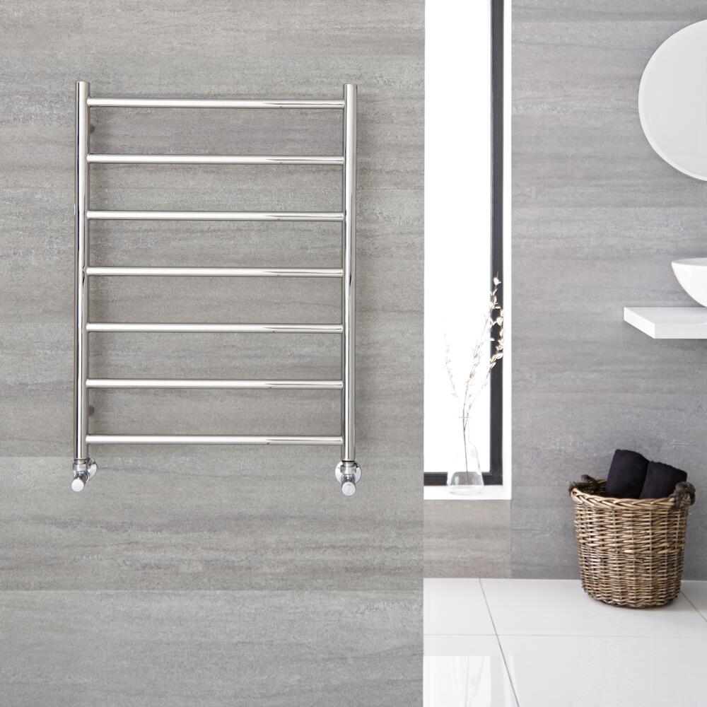 Quo Roestvrij Stalen Vlakke Handdoekradiator 60cm x 80cm 285Watt