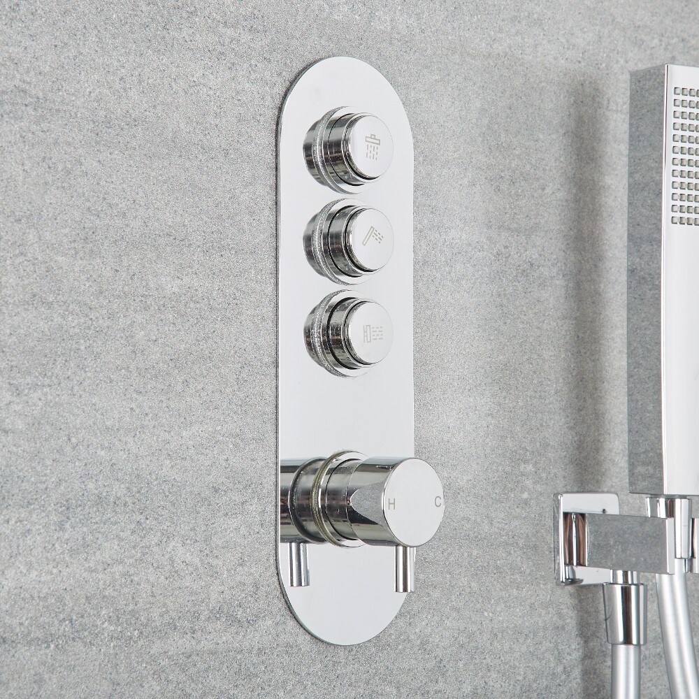 Idro 3-weg Drukknop Thermostatische Douchekraan