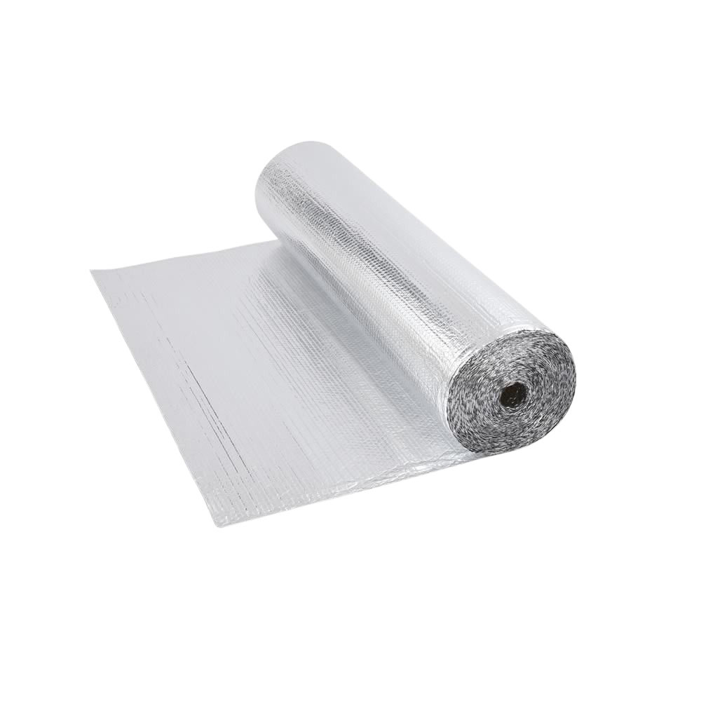 Dubbelzijdige Aluminium Isolerende Enkellaagse Noppenfolie - 5m x 1,2m
