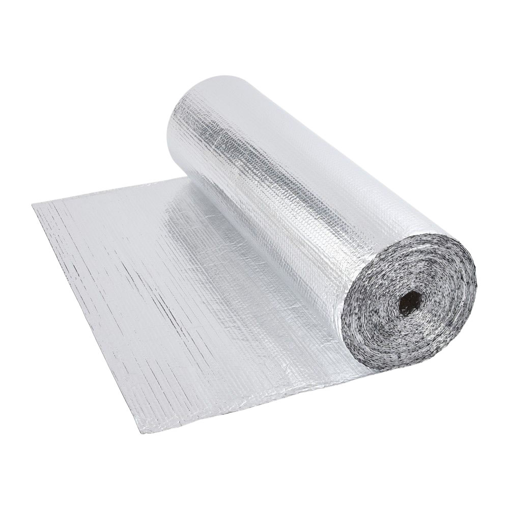 Dubbelzijdige Aluminium Isolerende Enkellaagse Noppenfolie - 40m x 1,2m
