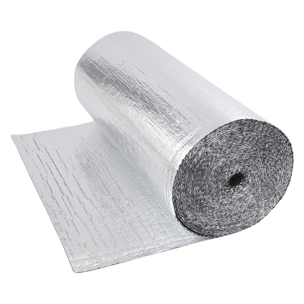 Dubbelzijdige Aluminium Isolerende Dubbellaagse Noppenfolie - 40m x 1,2m
