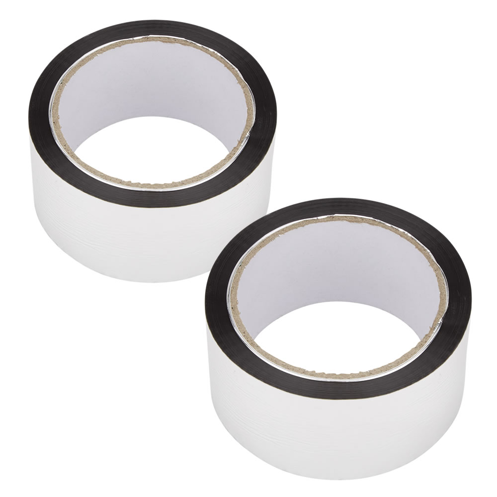 2 Rollen Zelfklevende Aluminium Folietape 50m x 50mm