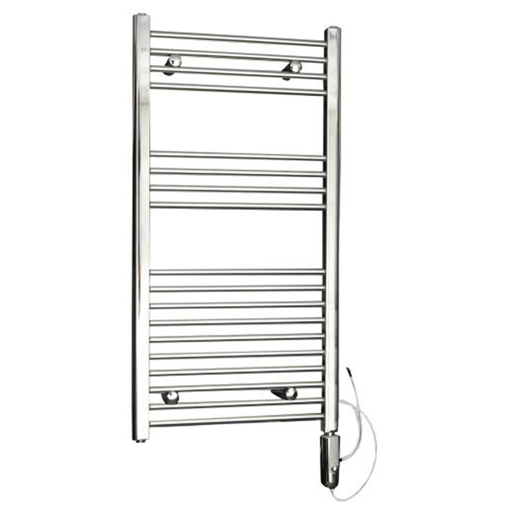 Ischia Handdoekradiator Elektrisch Chroom 100cm x 50cm x 3cm