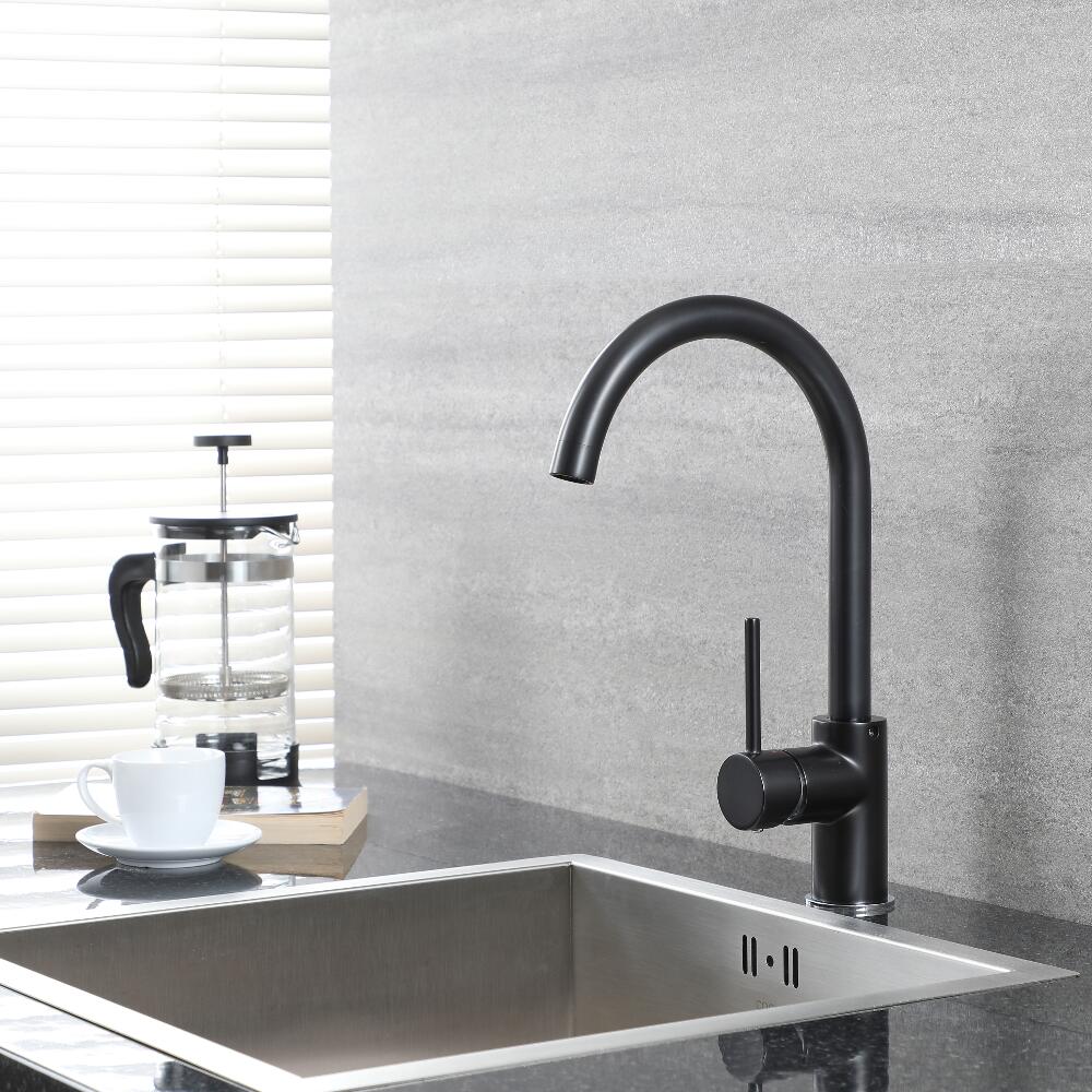 Design Keukenmengkraan - Zwart / Chroom