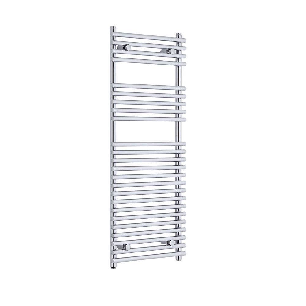 Ischia Gebogen Handdoekradiator Chroom 115cm x 45cm x 8,4cm 476 Watt