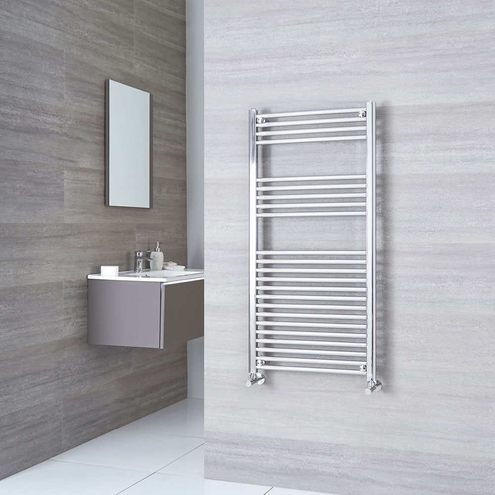 Ischia Handdoekradiator Chroom 120cm x 60cm x 3cm 533 Watt