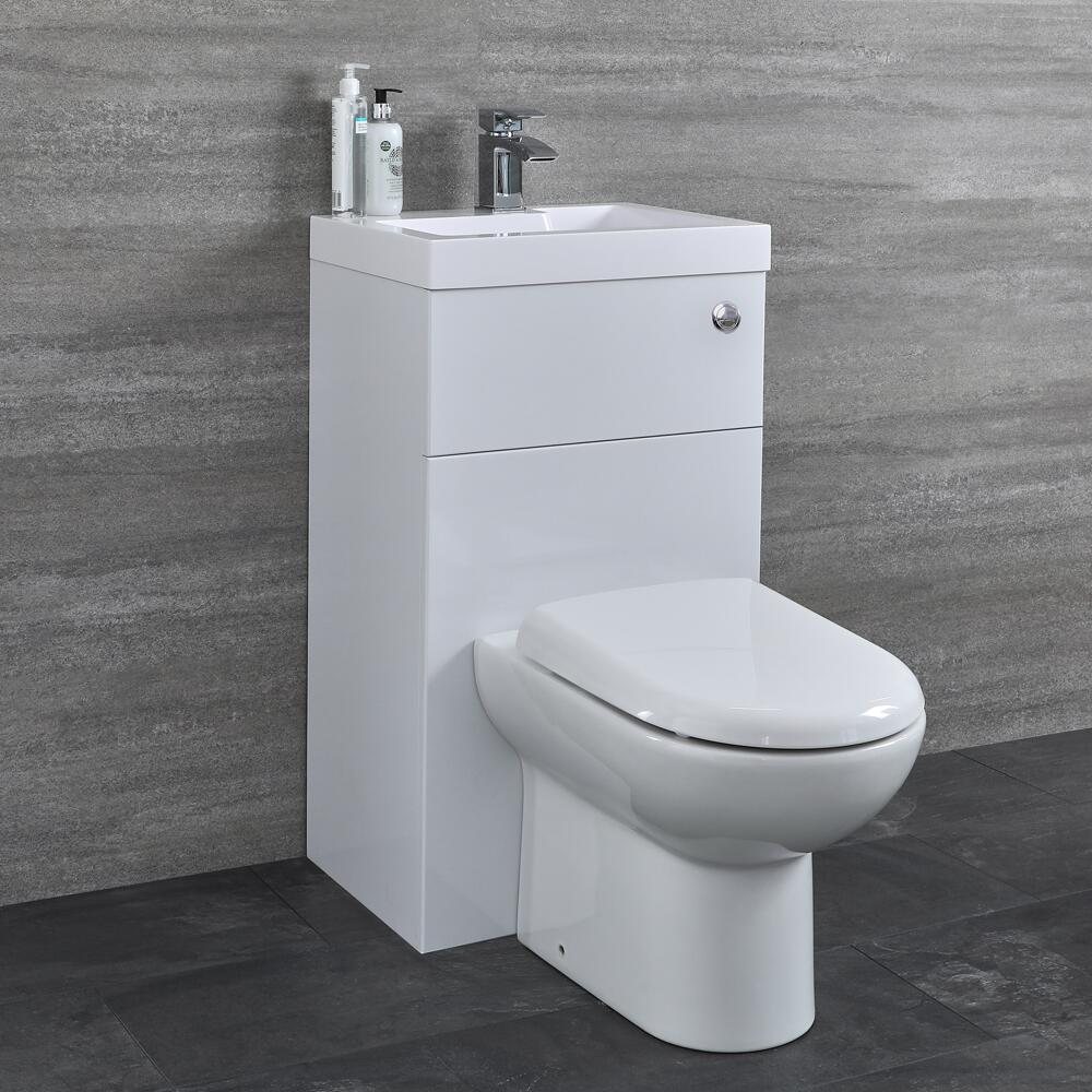 Toilet met ingebouwde wastafel combinatie 50 x 86 x 90cm