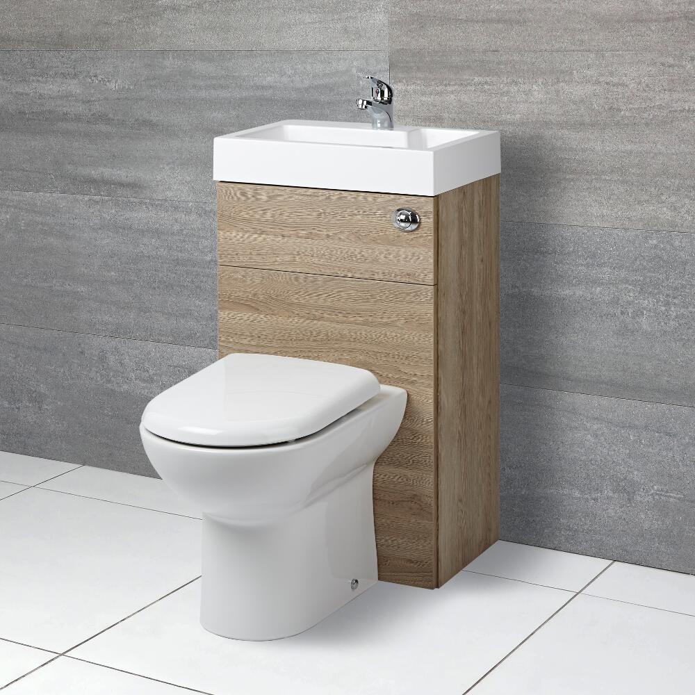 Toilet met ingebouwde wastafel - 50cm x 89cm x 85,7cm