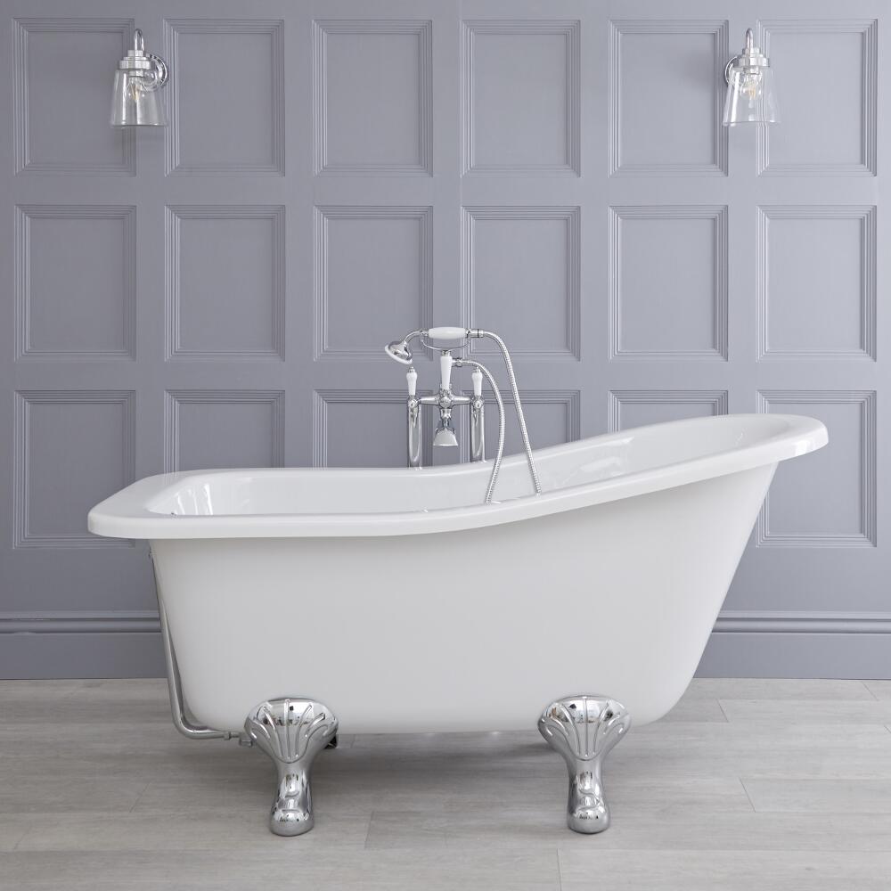 Kensington Vrijstaand Slipperbad met Pootjes 150cm x 77cm x 73cm