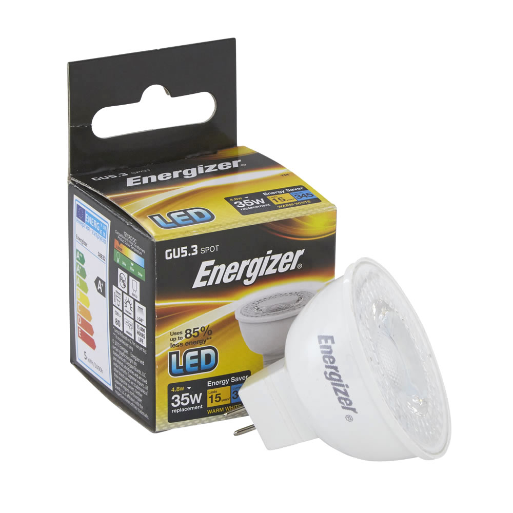 6 x Energizer 4.8W MR16 LED Spots