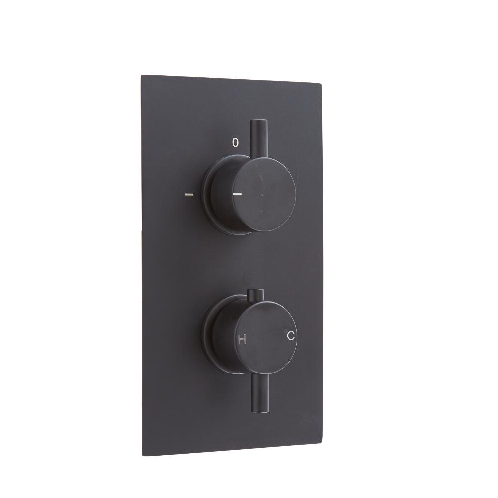 Nox 1-weg Thermostatische Douchekraan Inbouw Zwart
