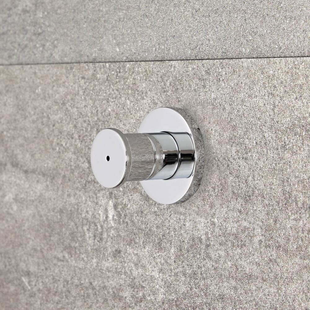 1 x Ronde Verchroomde Massief Messing Watermist Zijdouche