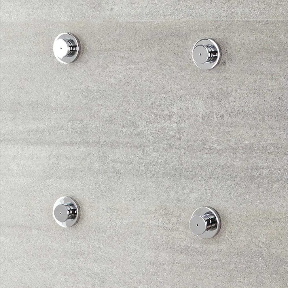 4 x Ronde Verchroomde Massief Messing Watermist Zijdouche