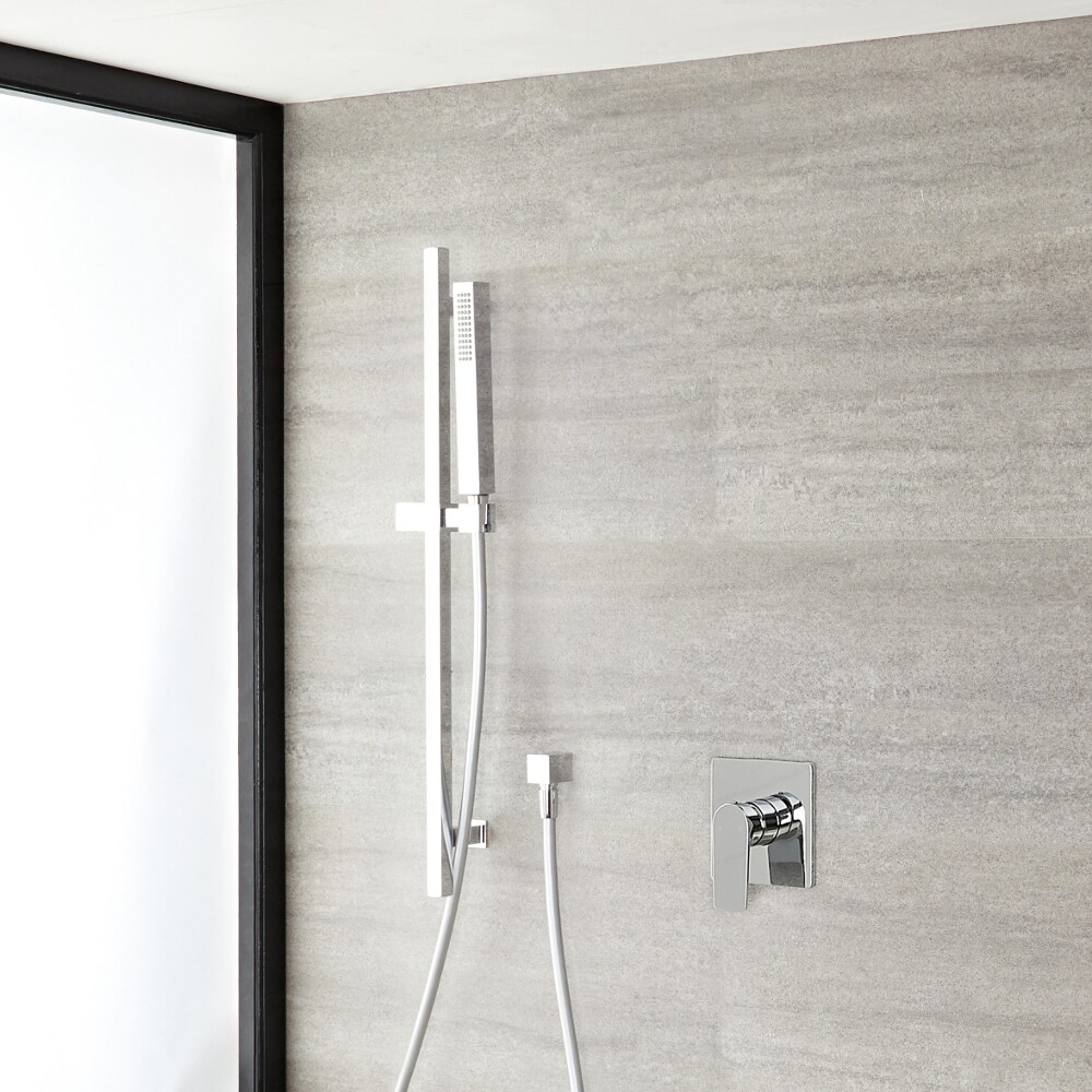 Harting Handmatige Douchekraan met Glijstang Douche Set - Chroom