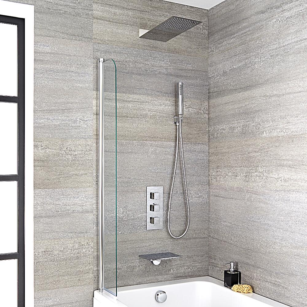 Arvo 3-weg Inbouw Thermostaatkraan incl Douchekop,Waterval Badvuller & Handdouche