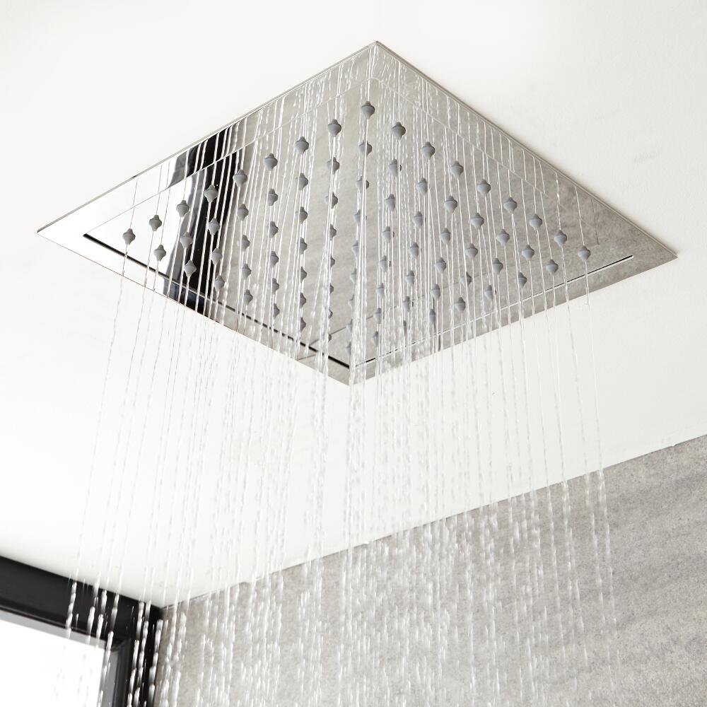 Easyfix Verchroomd RVS Douchekop - 28x 28cm - 81 jets | Kubix