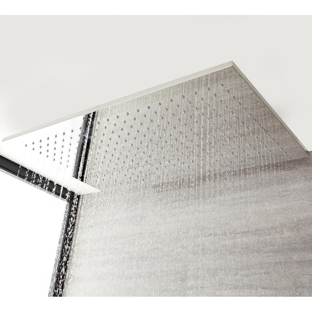 Inbouw Douchekop Plafond Messing Chroom 80 x 50cm | Trenton