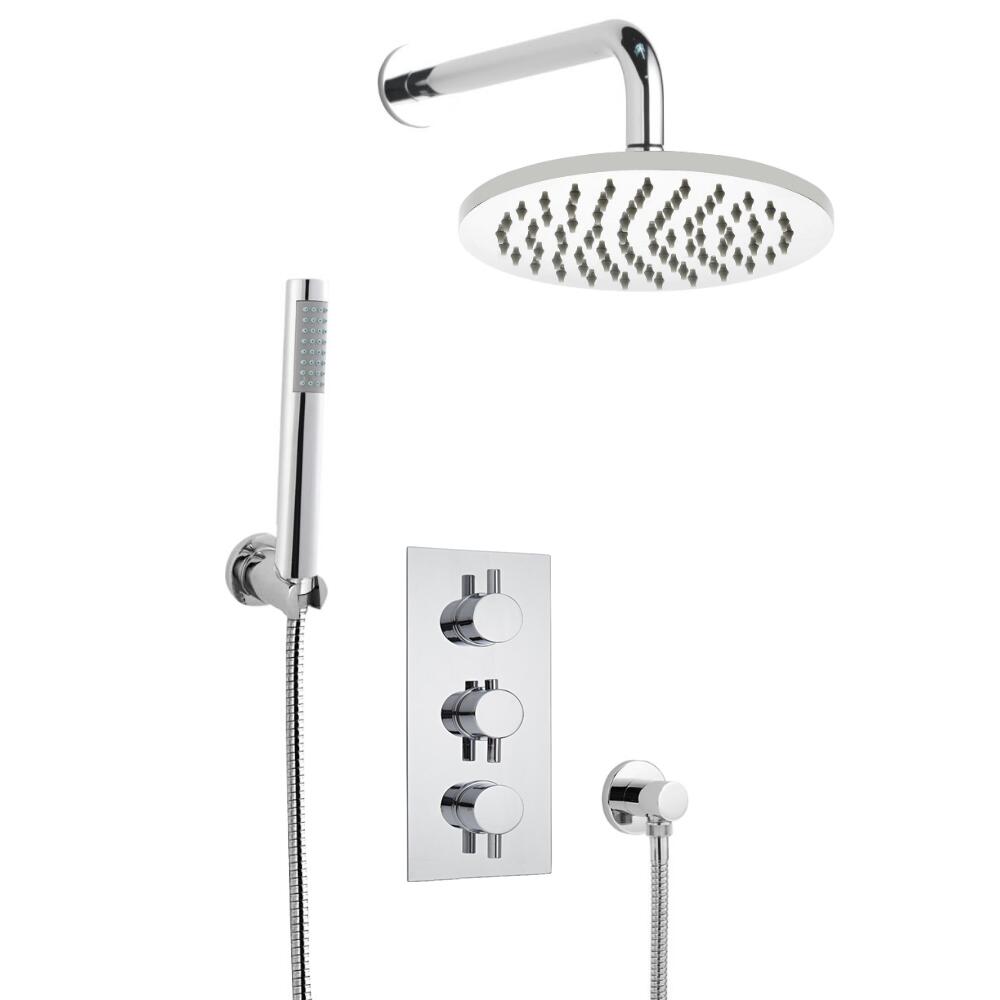 Hudson Reed Inbouw Thermostaatkraan + 20cm Regendouchekop & Handdouche Combinatie
