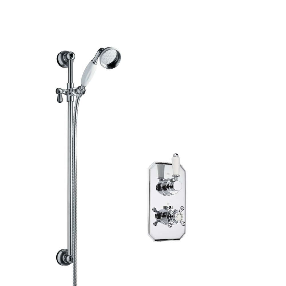 Hudson Reed traditionele thermostatische met glijstangset
