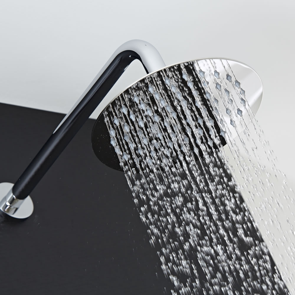 Ronde Roestvrijstalen Hoofddouche met Douche-arm - D.20cm