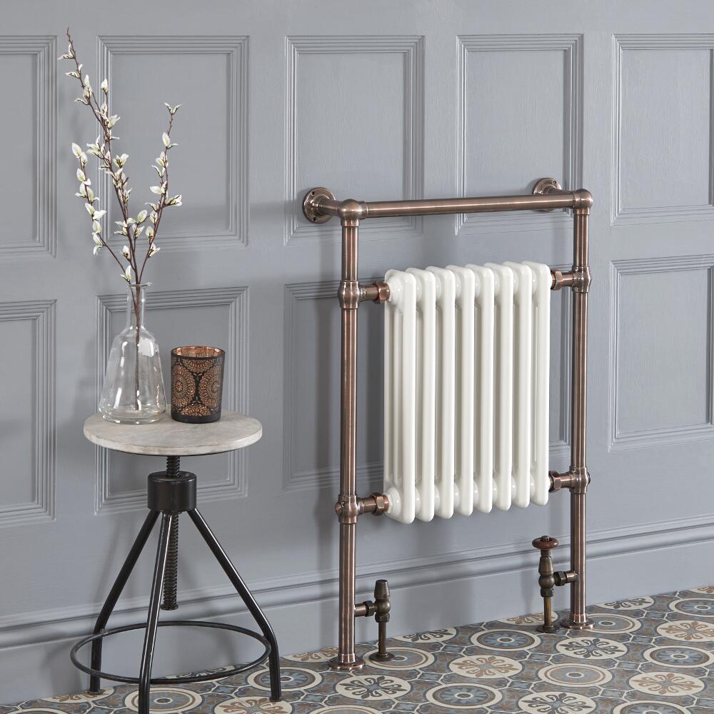 Handdoekradiator Klassiek Olie Gewreven Brons 93cm x 62cm 669 Watt | Elizabeth