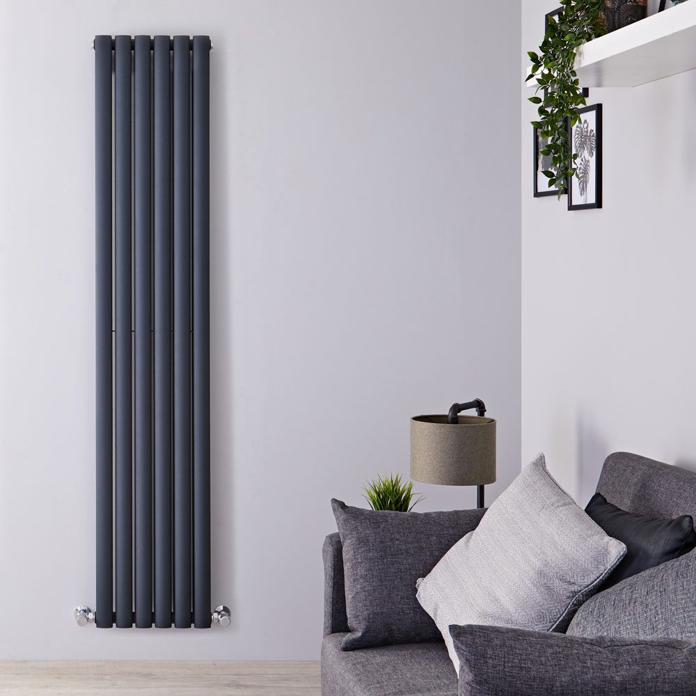 Revive Designradiator Verticaal Antraciet 178cm x 35,4cm x 7,8cm 1401 Watt