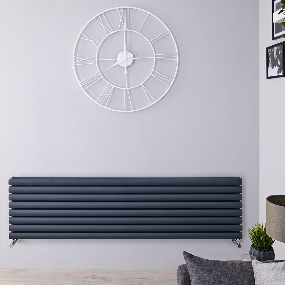 Revive Designradiator Horizontaal Antraciet 47,2cm x 178cm x 7,8cm 1798Watt
