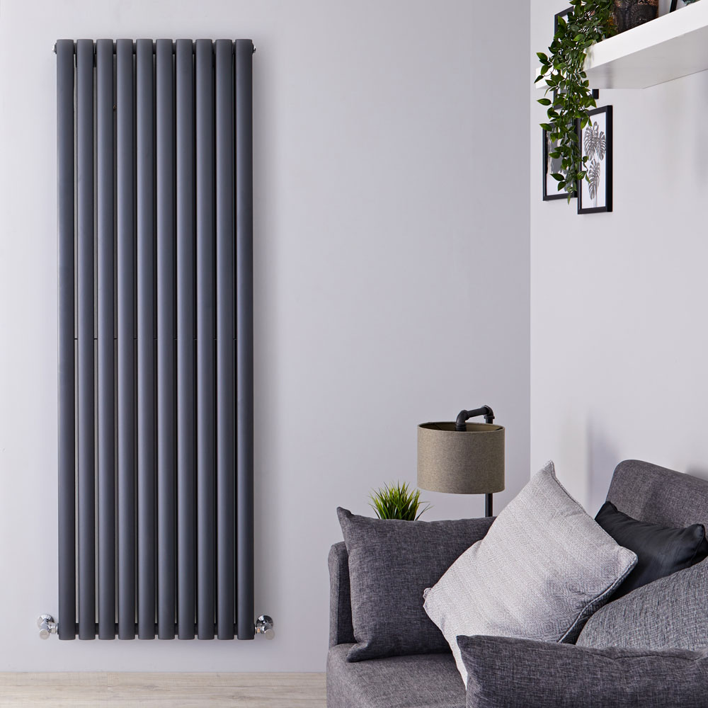 Revive Designradiator Verticaal Antraciet 178cm x 59cm x 7,8cm 2335 Watt