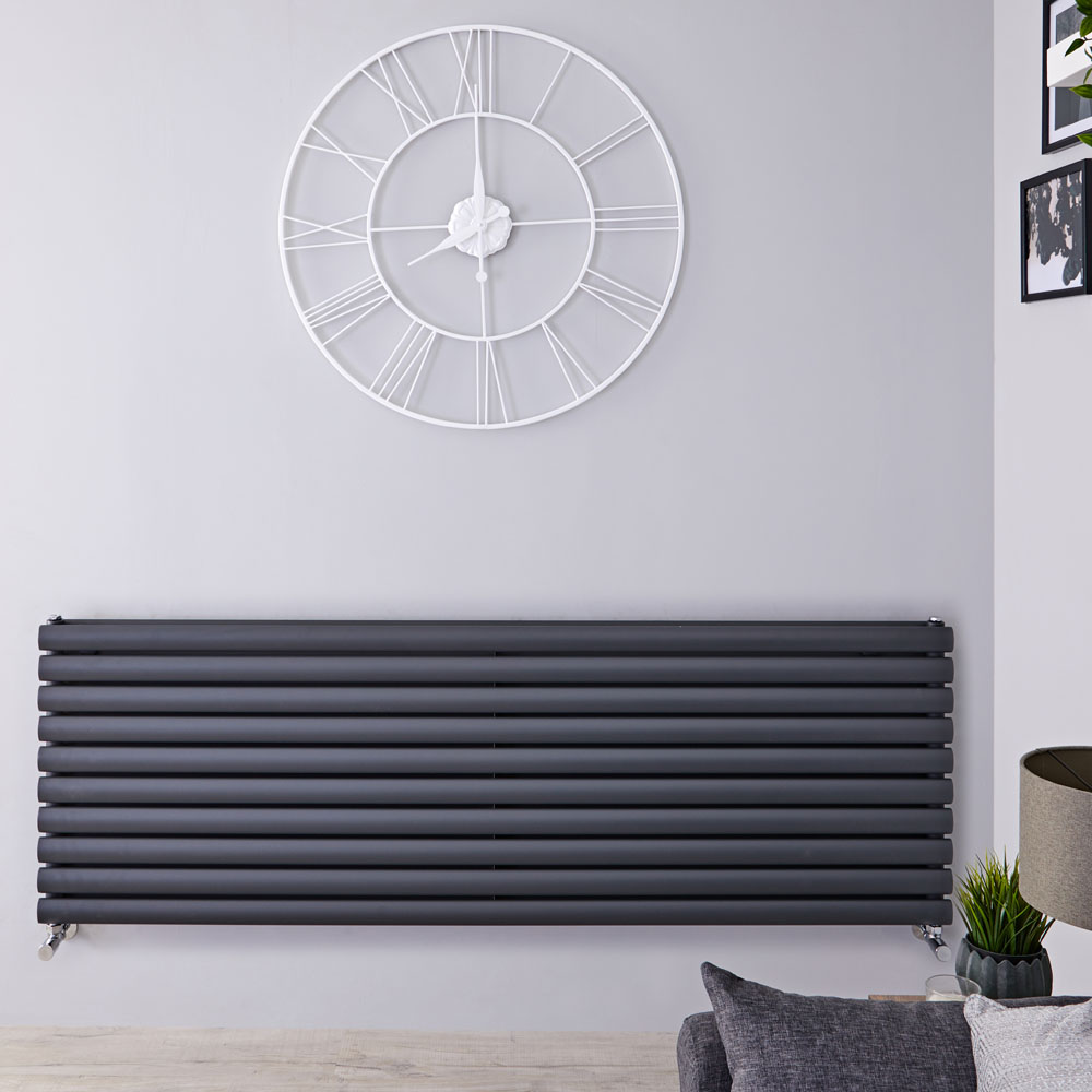 Revive Designradiator Horizontaal Antraciet 59cm x 178cm x 7,8cm 2066 Watt