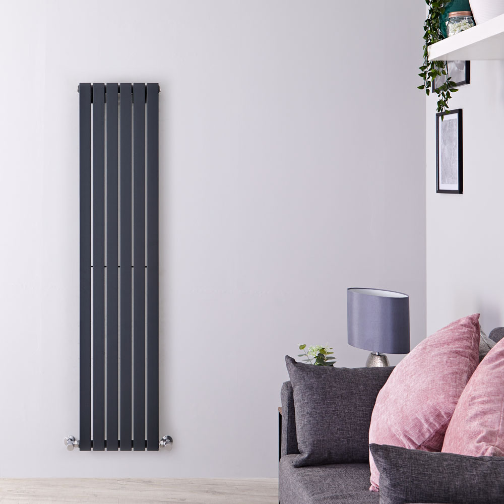 Sloane Designradiator Verticaal Antraciet 178cm x 35,4cm x 5,3cm 897 Watt