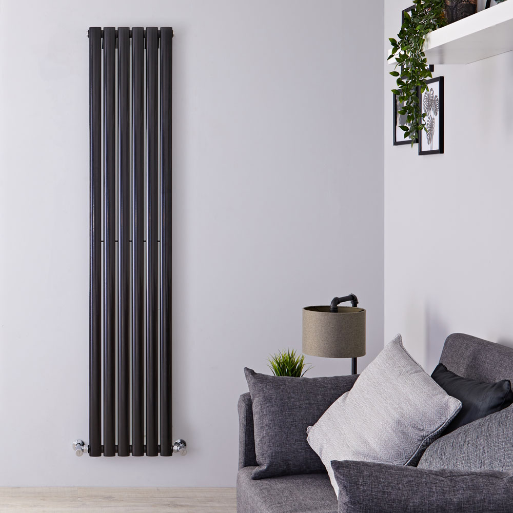 Revive Designradiator Verticaal Zwart 178cm x 35,4cm x 5,6cm 892 Watt