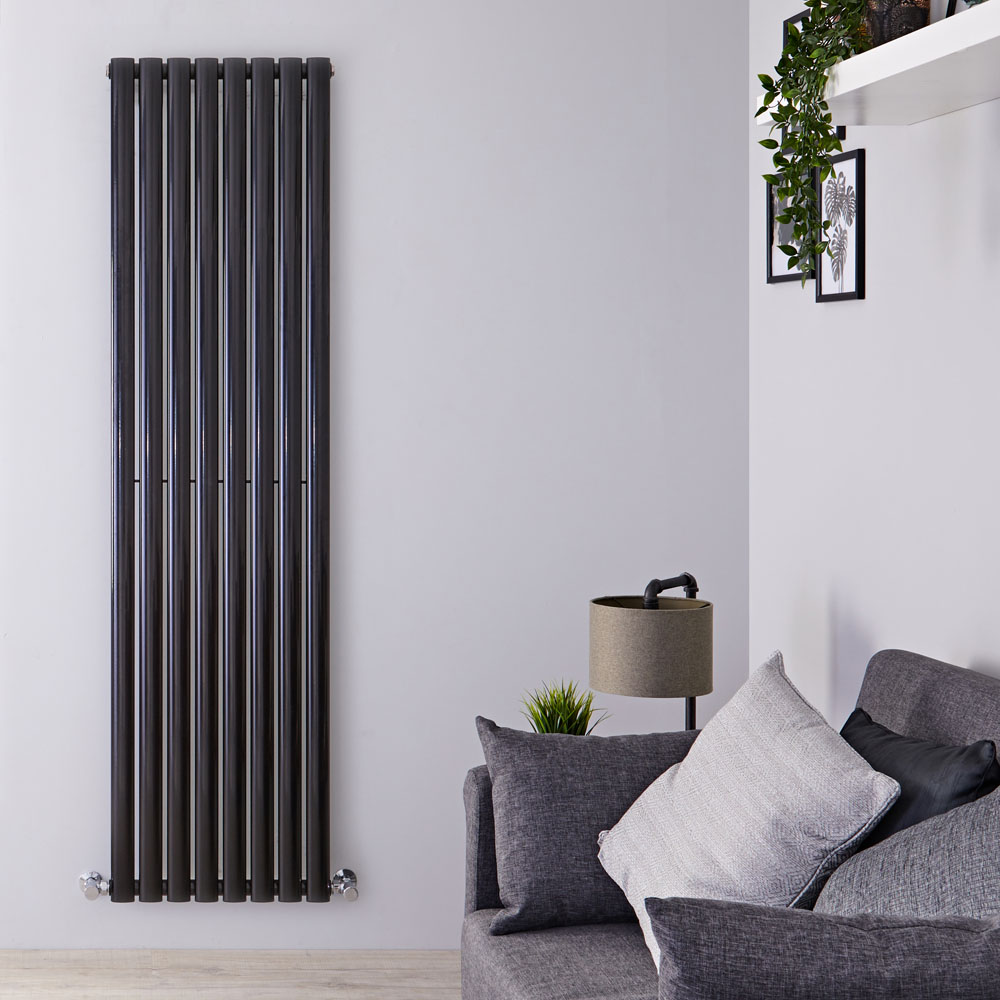 Revive Designradiator Verticaal Zwart 178cm x 118cm x 5,6cm 1190 Watt