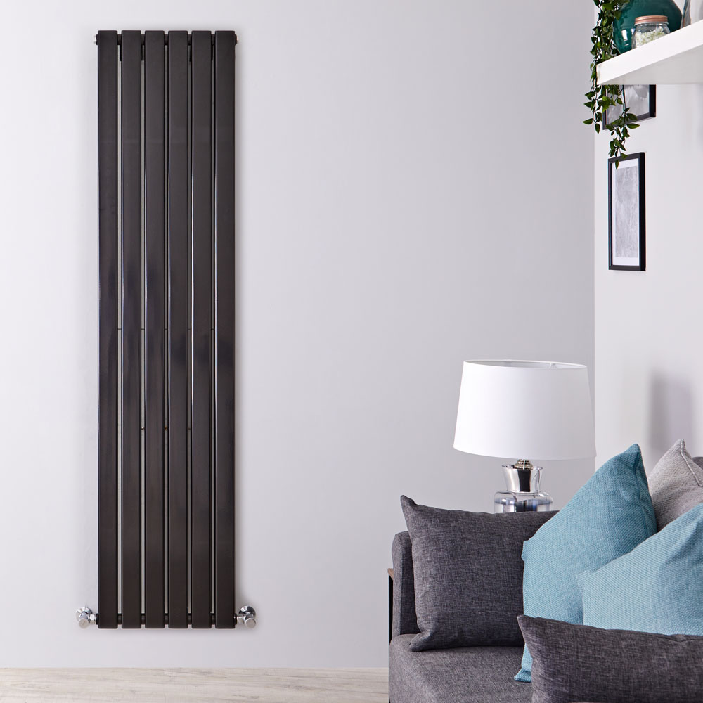 Delta Designradiator Verticaal Zwart 178cm x 100cm x 6cm 1484 Watt