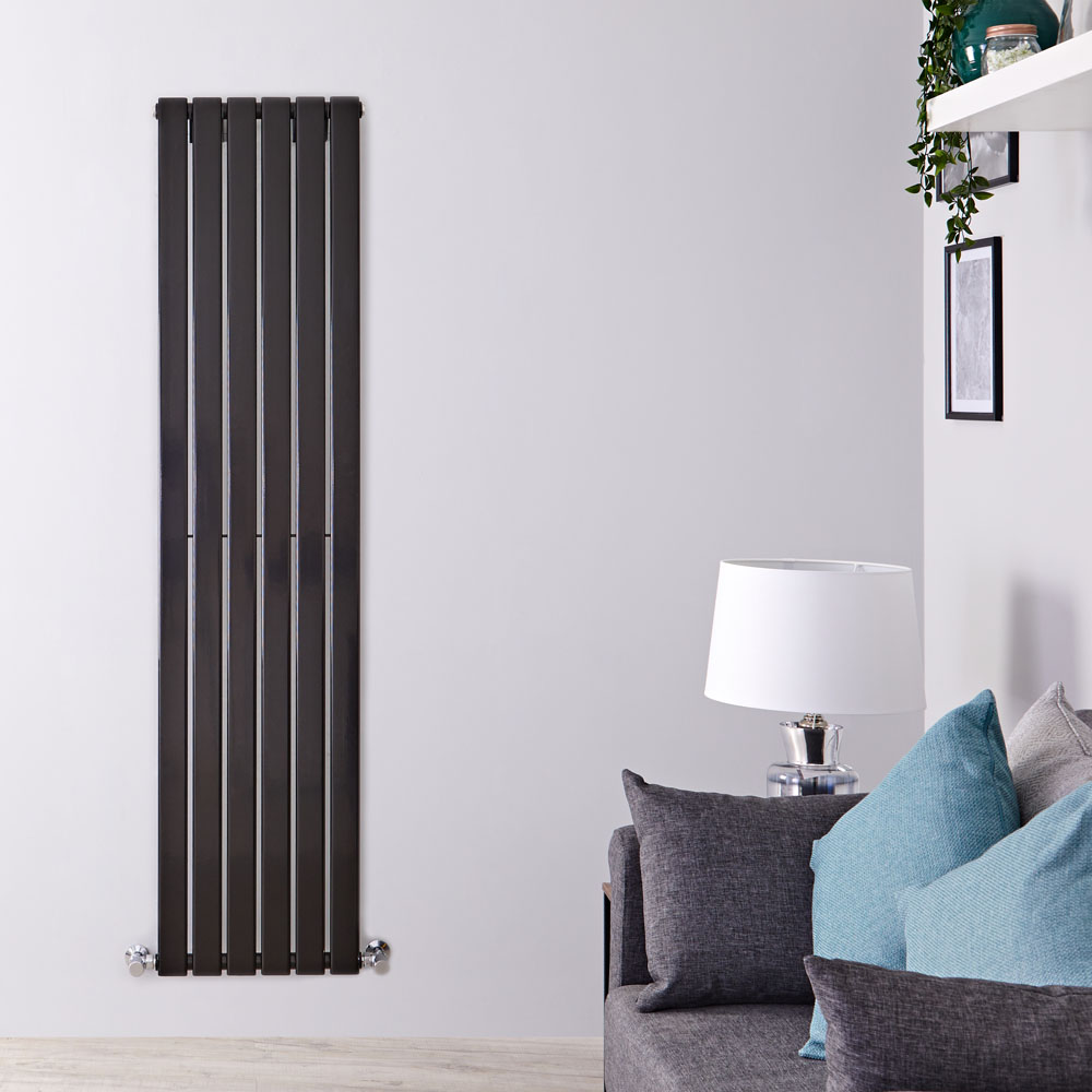 Delta Designradiator Verticaal Zwart 178cm x 100cm x 4,7cm 987 Watt