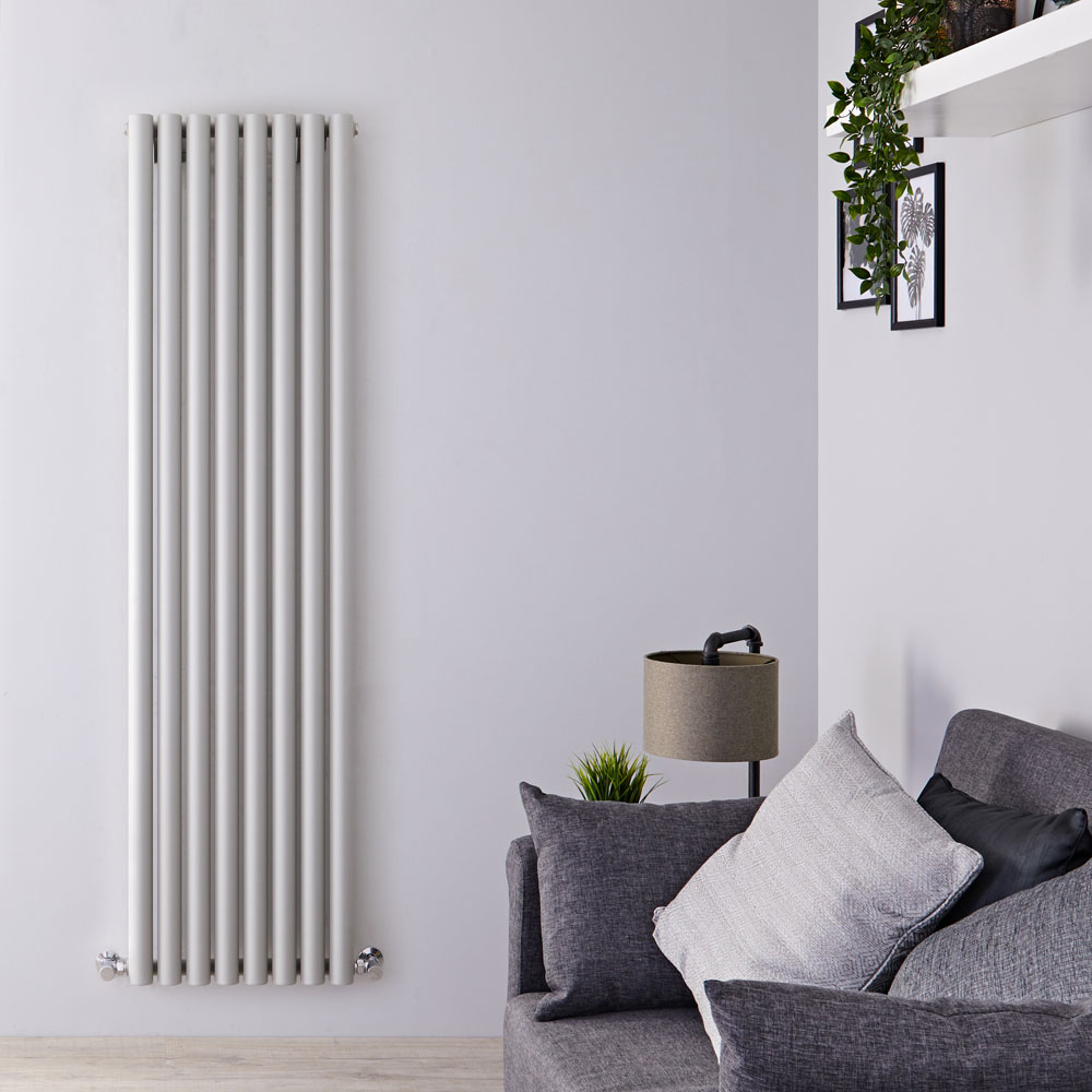 Savy Designradiator Verticaal Zilver 178cm x 47,2cm x 8cm 1391 Watt