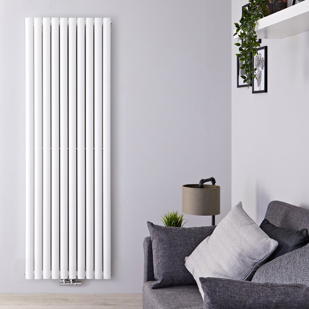 Revive Caldae Designradiator Verticaal Middenaansluiting Wit 178cm x 59cm x 7,8cm 2169 Watt
