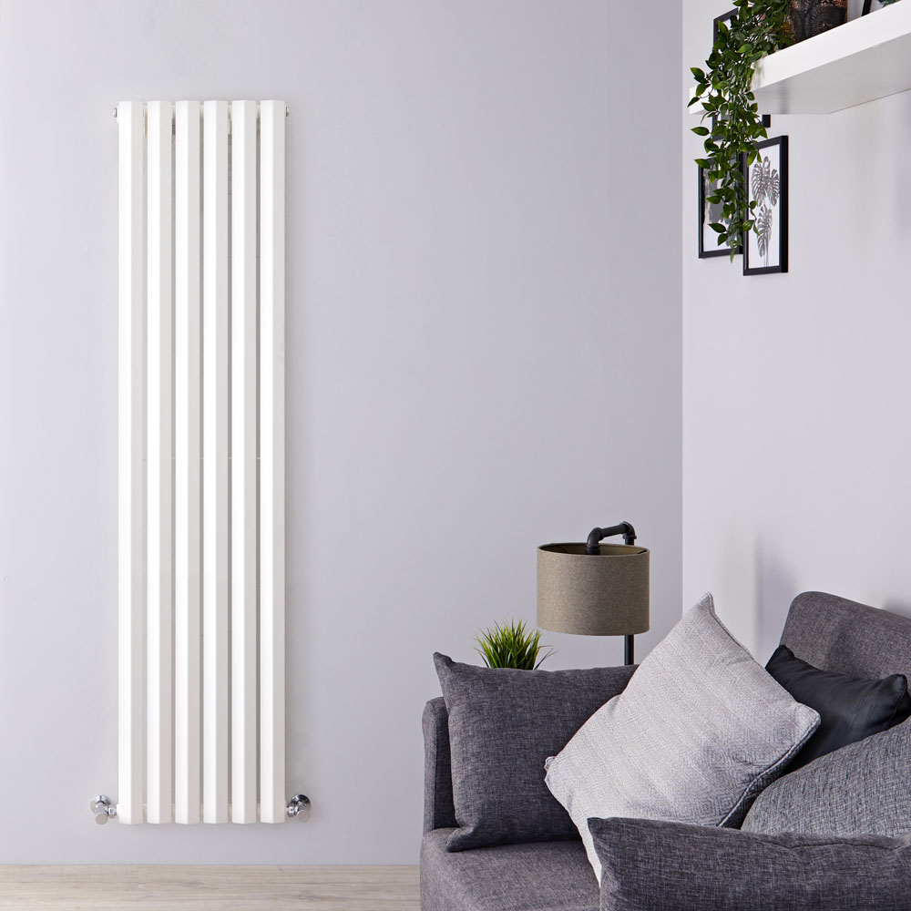 Helius Designradiator Verticaal Wit 178cm x 42cm x 6cm 1050 Watt