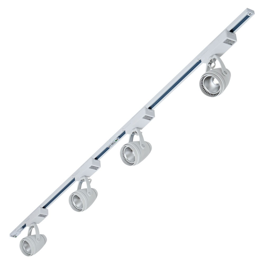 Biard LED Railverlichting - 4 x 12W - Wit - 2x 1 meter