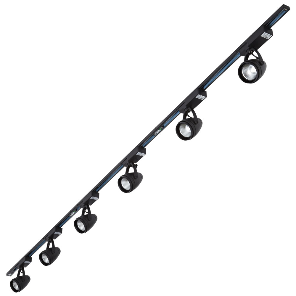 Biard LED Railverlichting 6 12W Spots 3 x 1 mtr Spanningsrails