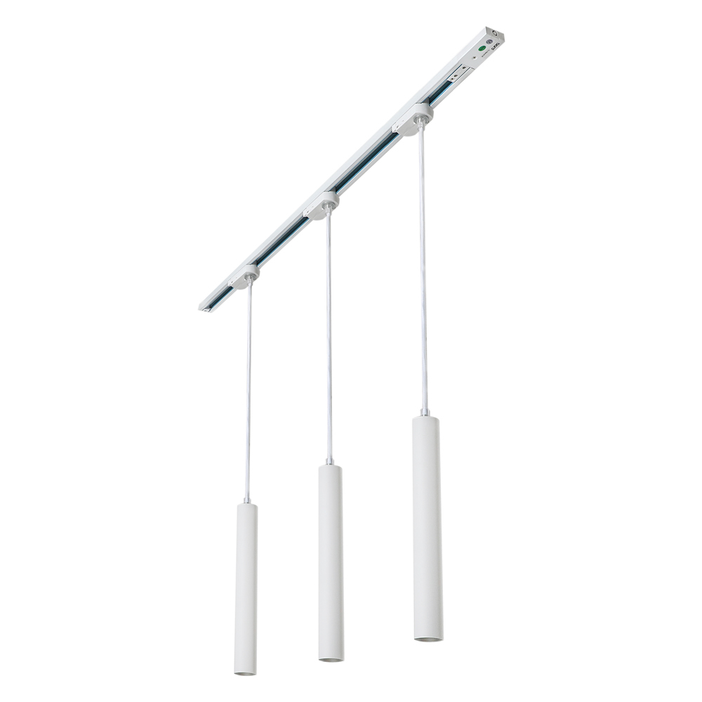 Liv Plafond Lamp Incl 1meter Spanningsrails & 3 x 5W Hanglampen Wit