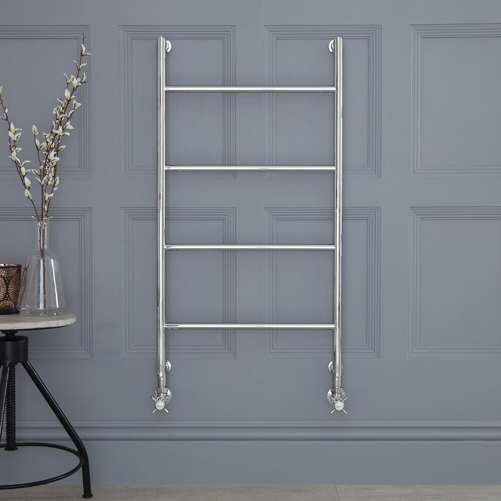 Countess Handdoekradiator Klassiek Chroom 90cm x 49,5cm x 9,1cm 133 Watt